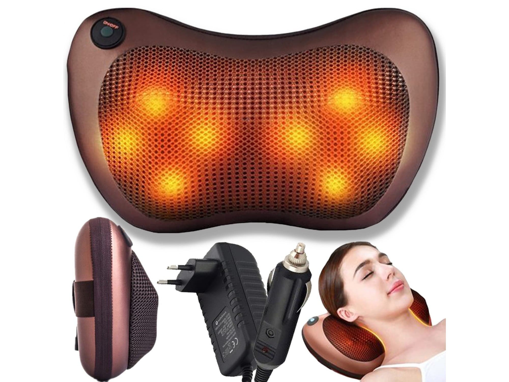 Poduszka masażer shiatsu masująca kark ciało plecy